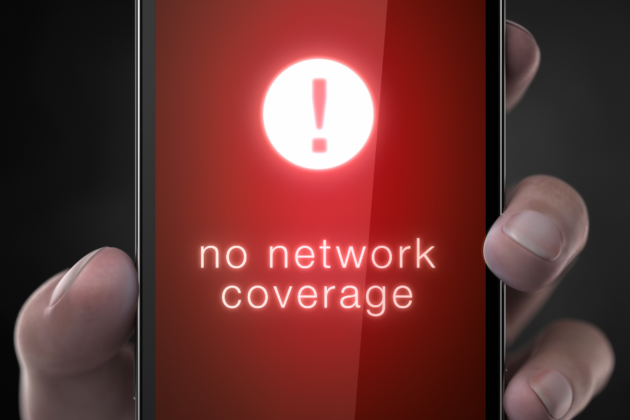 no mobile network coverage