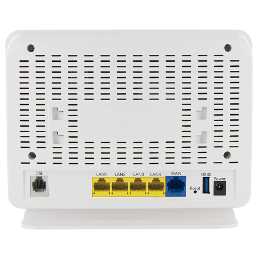 Netcomm Nf8ac Vdsl Adsl Wi Fi Modem Router Back View Ports