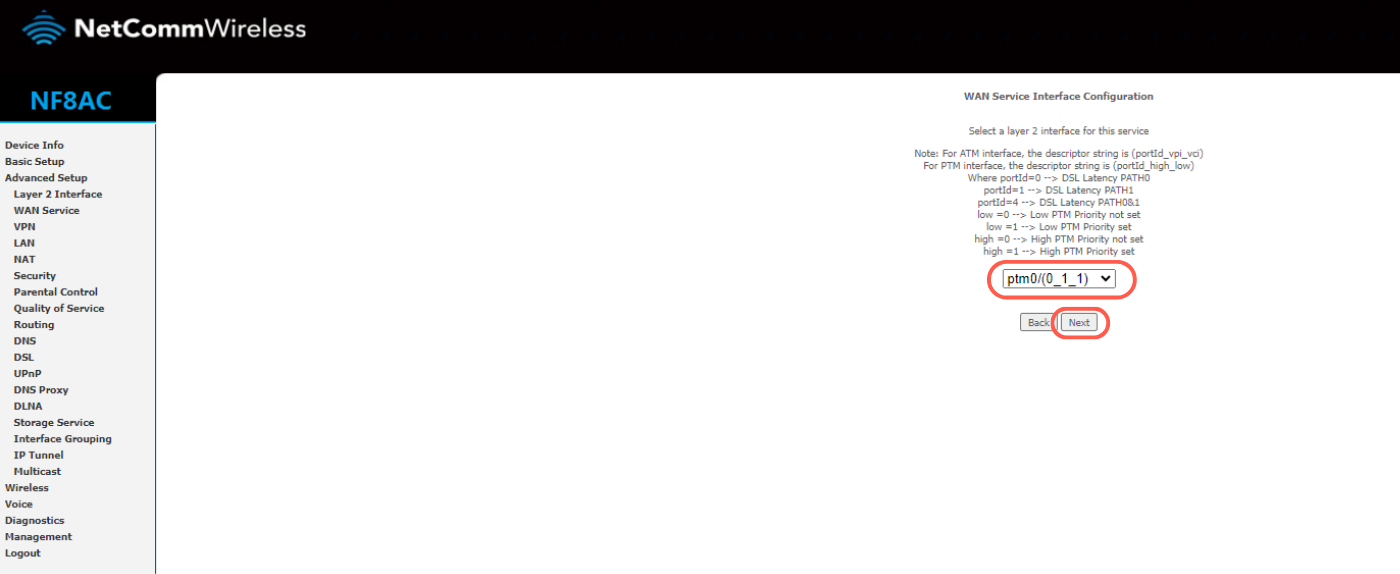 Netcomm Nf8ac Vdsl Configuration Page 10