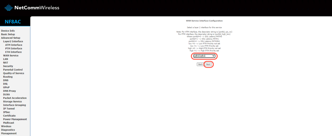 Netcomm Nf8ac Vdsl Configuration Page 12