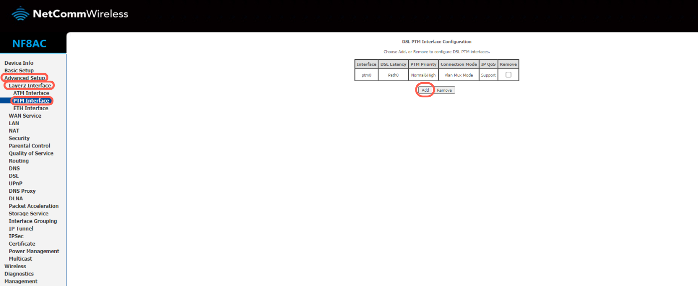 Netcomm Nf8ac Vdsl Configuration Page 8