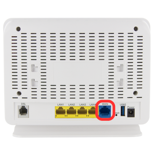 Netcomm Nfac Wi Fi Modem Back Wan Port